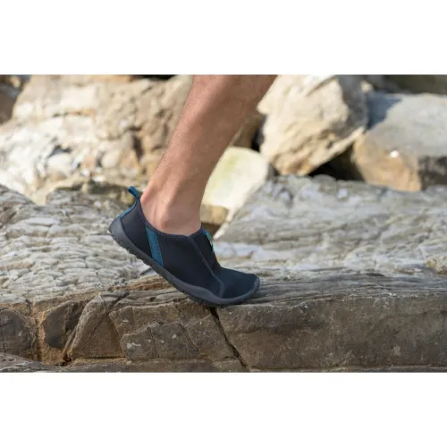 CHAUSSURES AQUATIQUES ÉLASTIQUES ADULTE - AQUASHOES 120 NOIR