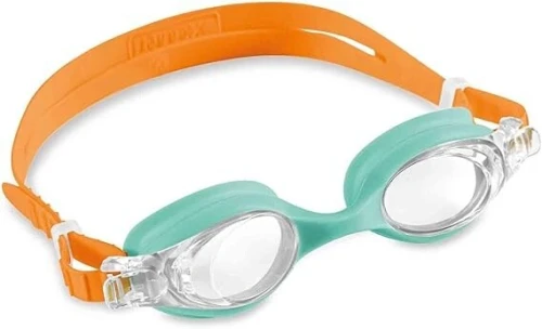 Lot de 2 lunettes de natation pour enfants en polycarbonate, silicone, multicolore, 3-8 ans
