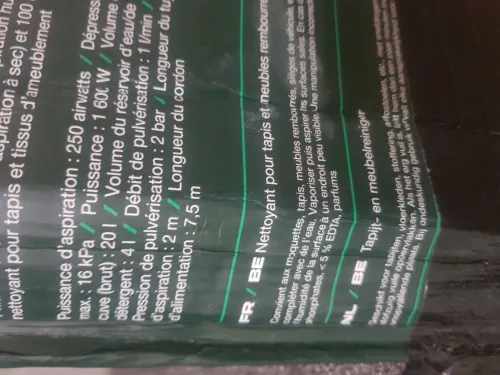 Aspirateur injecteur extracteur 
