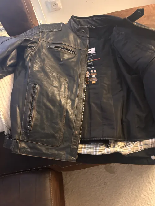 Blouson cuir véritable