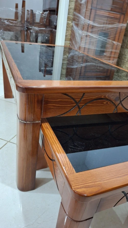 Tables bassea avec 2 Tables gigognes   bois rouge 1er choix