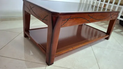 Tables bassea avec 2 Tables gigognes   bois rouge 1er choix