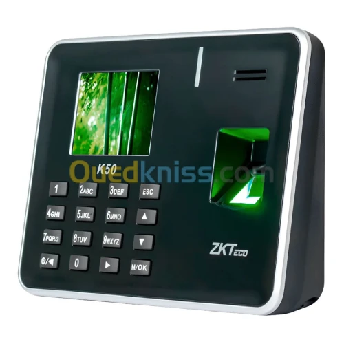 Pointeuse biométrique ZKTeco K50 Pro 