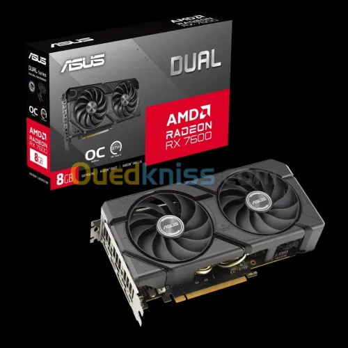 Carte Graphique ASUS Dual AMD Radeon RX 7600 8GB