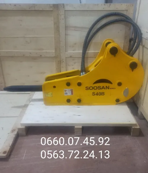 Marteau hydraulique soosan hammer s40b pour JCB 3cx hidromek hmk 102b caterpillar f428 case mst tirsam hd100 hd96 manitou New Holland comatsu terex Hyundai engin construction bâtiment travaux publics