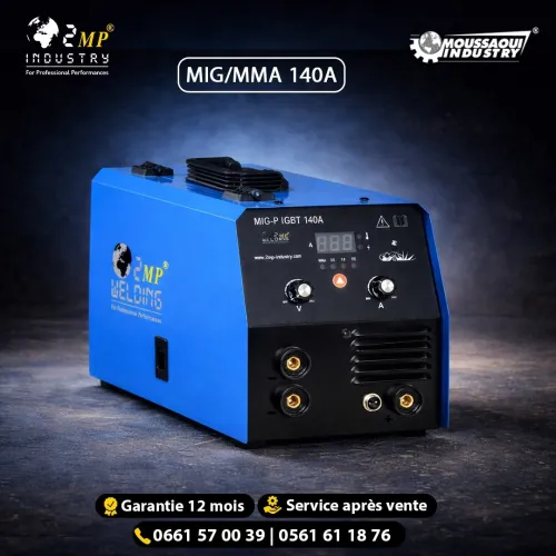 POSTE À SOUDER PORTATIF MIG/MMA 140A IGBT - INVERTER - 2MP INDUSTRY SPA