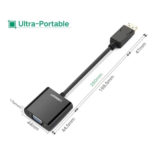 UGREEN DP Male to VGA Female Converter 1080p 60Hz