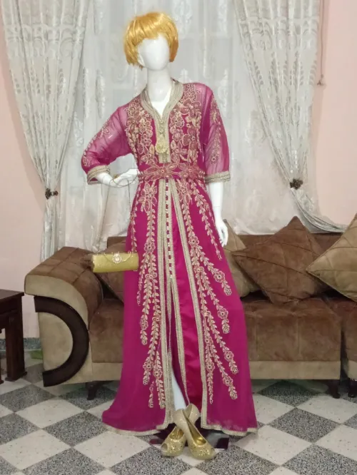 Robe de soirée+robe blanche+kaftan+karakou+chaussures