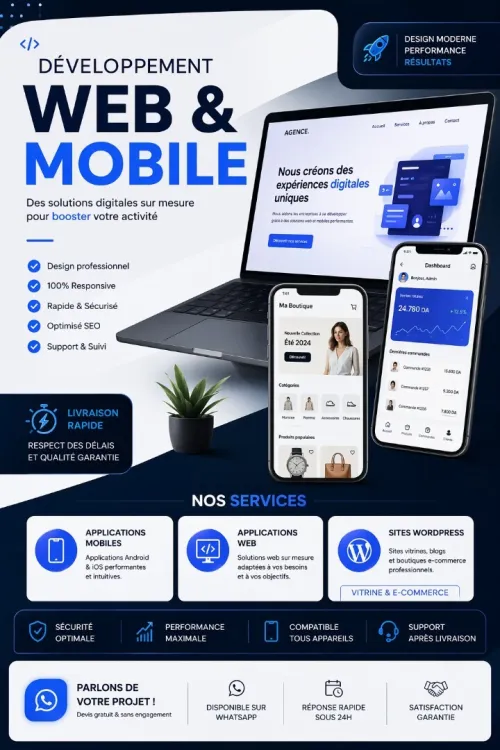 Développement Applications Web & Mobile | Sites WordPress (Vitrine & E-commerce)