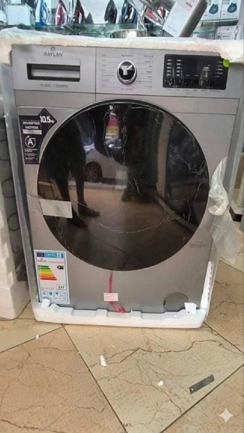 Machine À Laver Automatique Marque Raylan Gris 10.5Kg