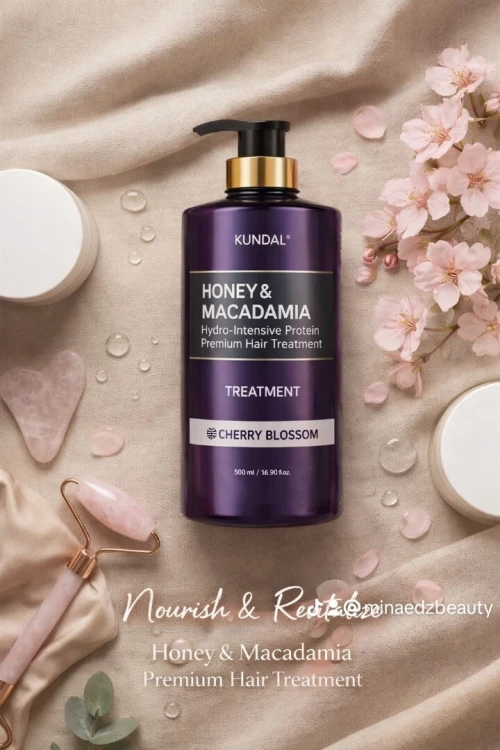 Shampoing Coréen Honey & Macadamia Cherry Blossom, 500ml