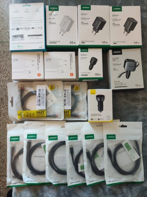 Lot Chargeurs & Câbles Premium UGREEN Xiaomi Anker Baseus