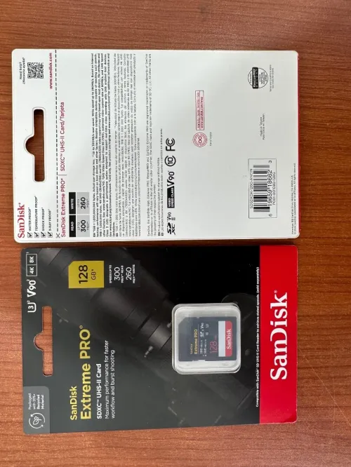 SanDisk 128GB Extreme PRO UHS-II SDXC V90 300 Mbs