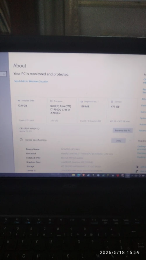 Pc portable Acer Aspire E5-575-78GT I7 7eme gen