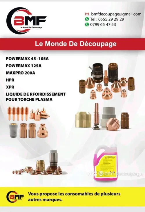 Consommables Decoupage plasma hypertherm 