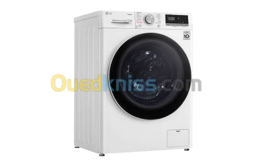 LG Lave-linge 10.5 KG White | 6 Motion Direct Drive | Moteur Direct Drive garantie 10 ans | AiDD 