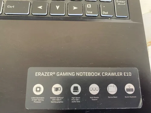 Erazer notebook gaming crawler E10
