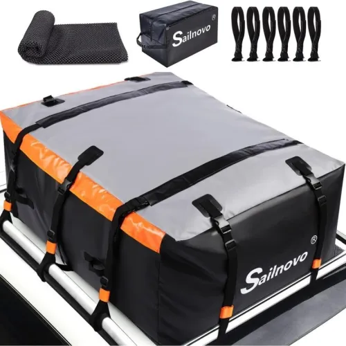 coffre de toit - 666Ll- sac de toit voiture étanche pvc 
