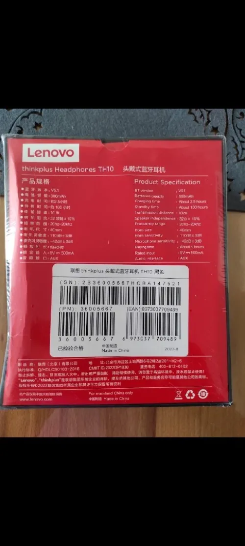 Casque Lenovo TH10 Original