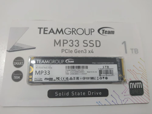 NVMe TeamGroup MP33 M.2 SSD 1TO