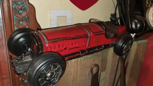 Vintage voiture métalique de collection FIAT Mephistophele X-D 7117 1923