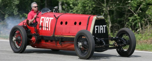 Vintage voiture métalique de collection FIAT Mephistophele X-D 7117 1923