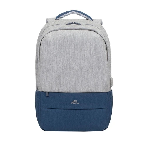 7567 grey/dark blue anti-theft Laptop backpack 17.3