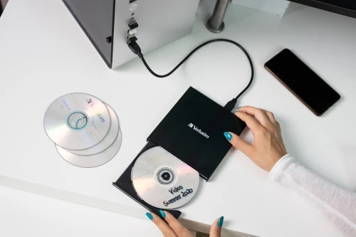 Graveur CD/DVD Externe Verbatim Slimline USB - Neuf sous emballage
