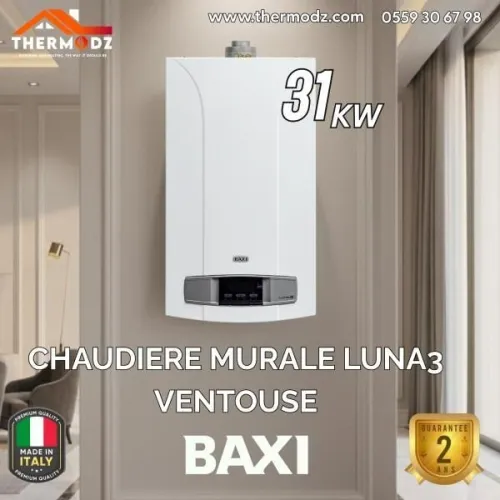 CHAUDIERE MURALE BAXI LUNA3 31KW VENTOUSE