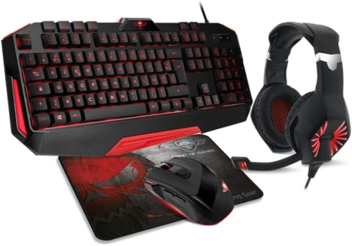 Spirit Of Gamer Pro-MKH3 | Pro Gaming Pack (Keyboard + Mouse + Headset + Gaming Mouse Pad)