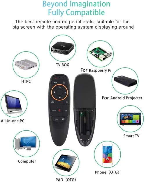 Air Remote Mouse with Voice Control (2.4GHz) | Air Mouse avec Commande Vocale