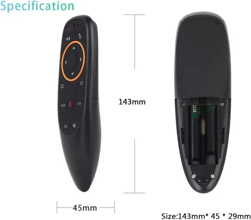 Air Remote Mouse with Voice Control (2.4GHz) | Air Mouse avec Commande Vocale