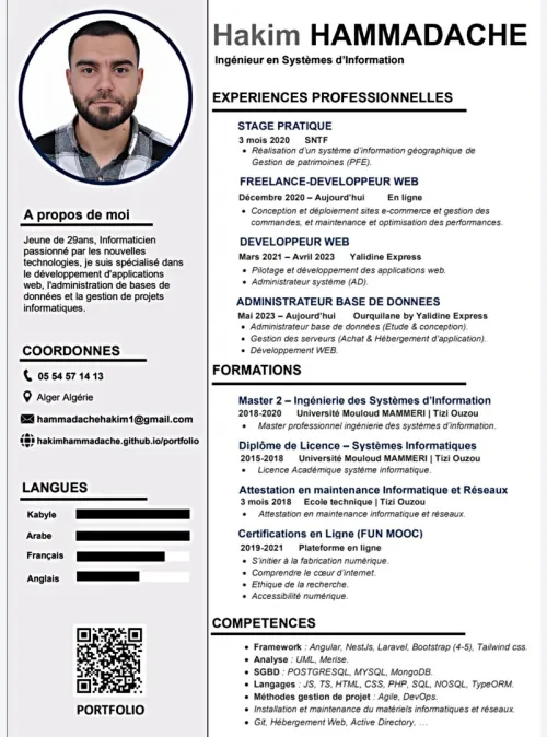 Développeur Full Stack / Devops & Bases de Données