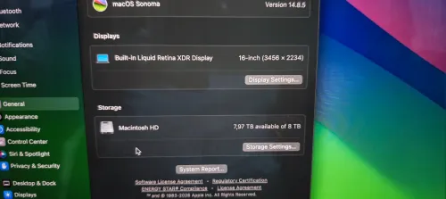 MacBook Pro 16" M1 Max 64G 8To