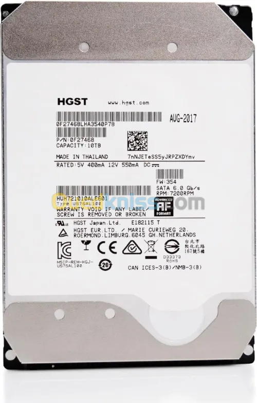 Disque Dur interne HGST Ultra star 10To HDD 