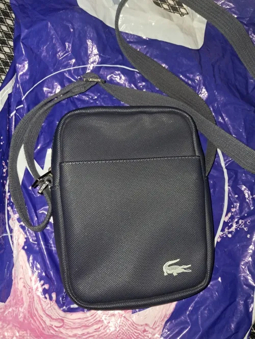 Sacoche lacoste original blue navy neuf