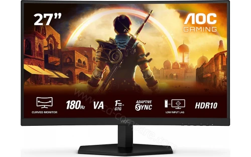ECRAN AOC  C27G42E  27'  FAST CURVED  FHD 180H/0.5ms Blue Light