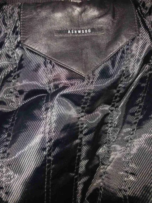 Veste Cuir Noir Original Pakistan Tailles L