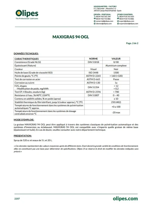 OLIPES Maxigras 94 OGL 18KG