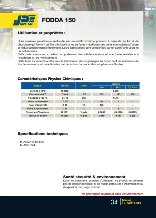 NAFTAL FODDA 150 IMPORTATION 200L