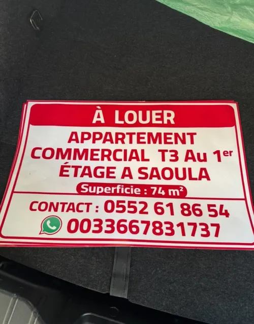 Location Appartement F3 Alger Saoula