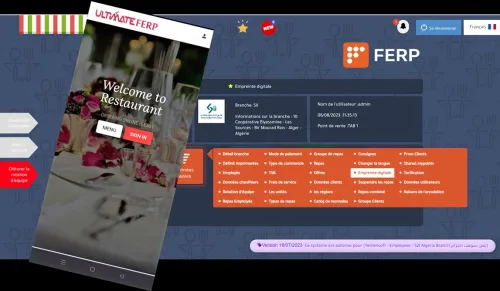 Logiciel ERP de gestion des restaurants de luxe , et chaine de Restaurant