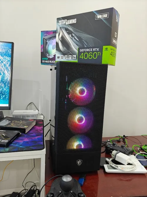 Pc Gamer Ryzen 5 7500F 4060 ti 16 GB vram 32GB ddr5