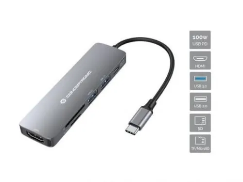Adaptateur HUB USB 6-en-1 multifonctionnel