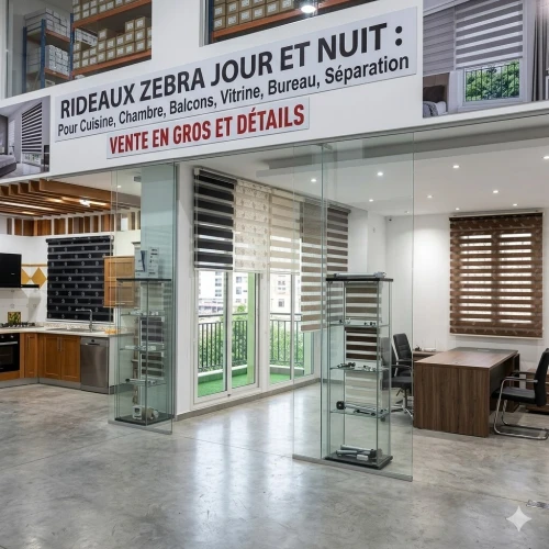 Rideaux zebra jour et nuit pour chambre cuisine balcon séparation entre cuisine et salon vitrine magasin de coiffure famme