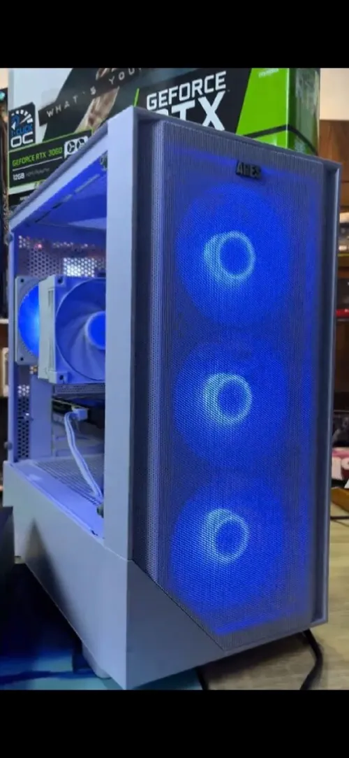 PC Gamer Full White Setup - Ryzen 5 5600X / RTX 3060 12GB / 32GB RAM / Screen 180Hz