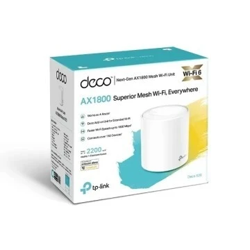 TP-LINK DECO X20 1PACK - ROUTEUR WIFI6 AX1800 MESH - 1201 MBPS - 5GHZ - OFDMA - MU-MIMO -ETHRENET