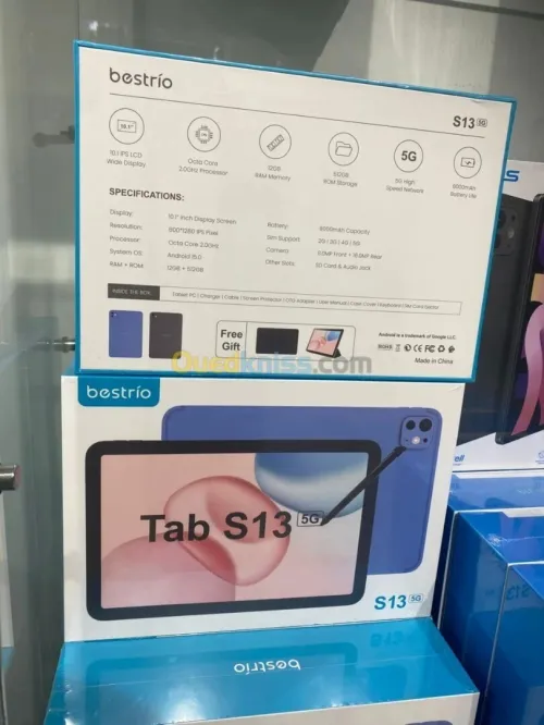 Tablette PC Tab s13 10" IPS 12GB RAM 512GB ROM -SD 5G-Wifi Android15.0