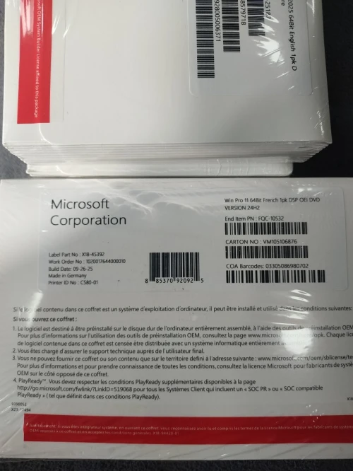 Windows 11 pro french 64 bit