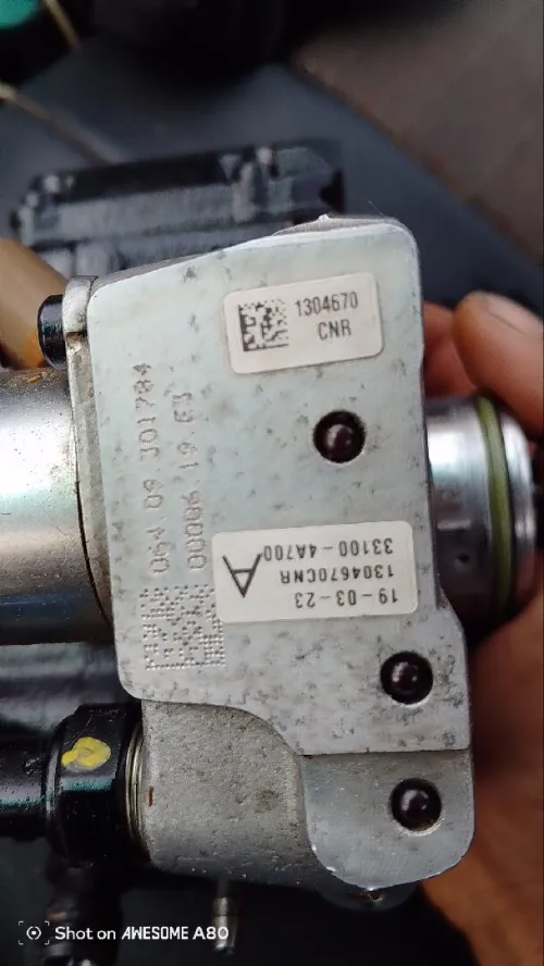 Pempe HP et 4 injecteur 